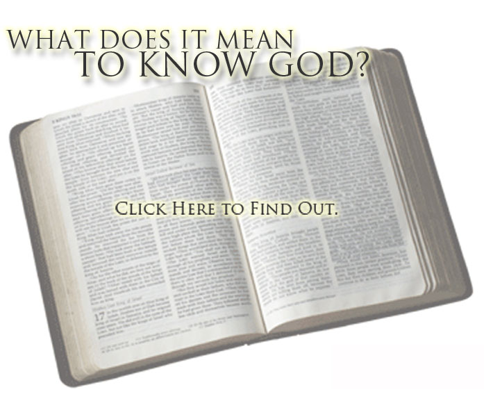 what does it mean to know god